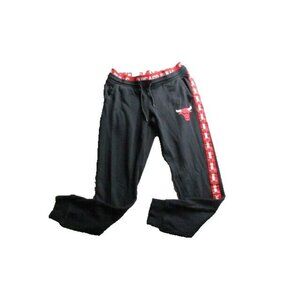 Chicago Bulls Pants Youth Medium Elastic Waist Drawstring Jogger Activewear Boys